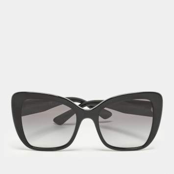 Pre Owned Dolce & Gabbana Black Gradient DG 4348 Butterfly Sunglasses