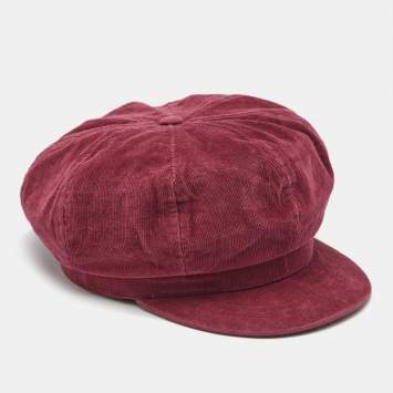 مملوكة مسبقًا D&G Rosewood Pink Corduroy Newsboy Cap S