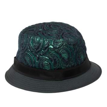 Pre Owned Dolce & Gabbana Bicolor Metallic Jacquard Bucket Hat