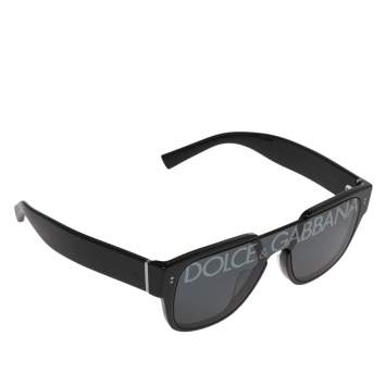 Pre Owned Dolce & Gabbana Black / Smoke DG 4356 Domenico Monolens Sunglasses