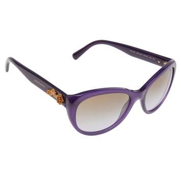 Pre Owned Dolce & Gabbana Purple/Brown Gradient DG 4160 Cat-Eye Sunglasses