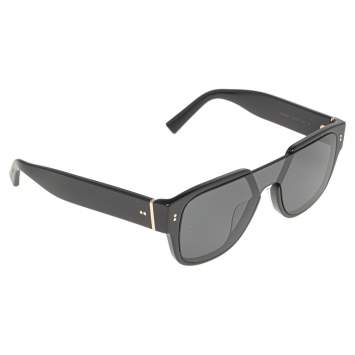 Pre Owned Dolce & Gabbana Black  Acetate DG4356-F Square Sunglasses