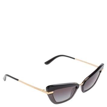 Pre Owned Dolce & Gabbana Black DG4378 Cat Eye Sunglasses