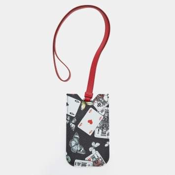 مملوكة مسبقًا Dolce & Gabbana Multicolor Leather Neck Phone Holder