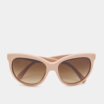 Pre Owned Dolce & Gabbana Matte Pink Gradient Sunglasses