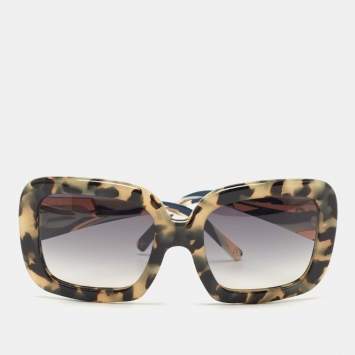 Pre Owned Dolce & Gabbana Multicolor Printed Gradient Square Sunglasses
