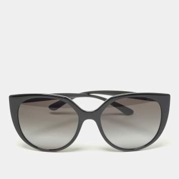 Pre Owned Dolce & Gabbana Black/Grey DG6119 Cat Eye Sunglasses