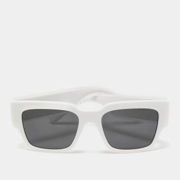 Pre Owned Dolce &Gabbana White/Grey DG6184 Elastic Square Sunglasses