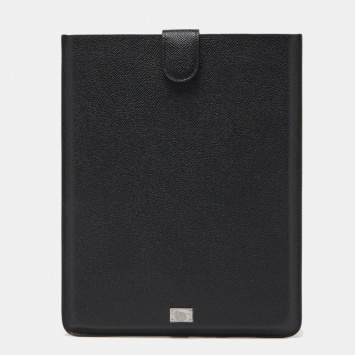 مملوكة مسبقًا Dolce & Gabbana Black Leather IPad P2 Case