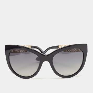 Pre Owned Dolce & Gabbana Black/Gold DG Filigrana Butterfly Sunglasses