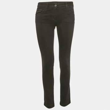 Pre Owned Dolce & Gabbana Black Denim Slim Fit Jeans S