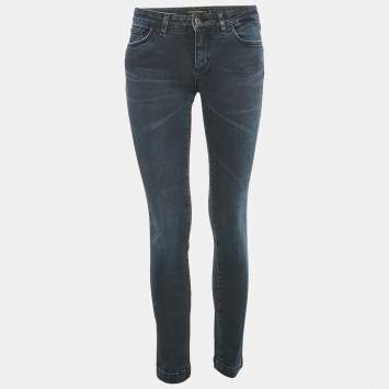 Pre Owned Dolce & Gabbana Pretty Blue Denim Jeans S Waist 28"