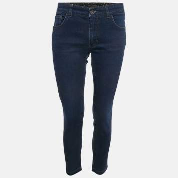 Pre Owned Dolce & Gabbana Navy Blue Denim Kate Jeans M