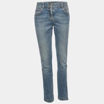 Dolce & Gabbana Blue Faded Denim Jeans M Waist 32"