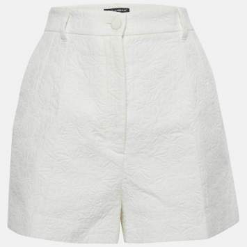 【関税＆送料込み】Dolce & Gabbana Silk Bermuda Shorts DOLCE & GABBANA Bandana silk bermuda shorts White/Black