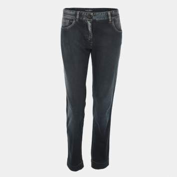 Pre Owned Dolce & Gabbana Blue Washed Denim Jeans M