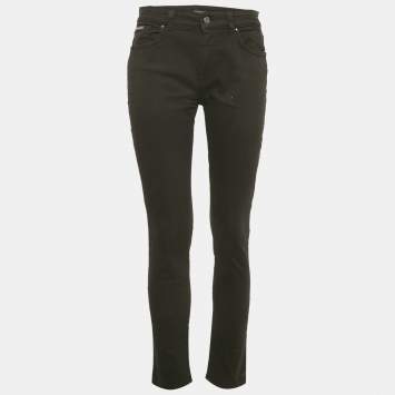 Pre Owned Dolce & Gabbana Black Denim Skinny Jeans M Waist 30" 