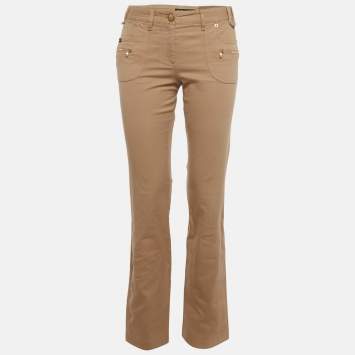 Pre Owned بنطلون جينز دولتشي أند غابانا برباط من الخلف دينم بيج مقاس وسط 32 بوصة