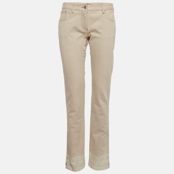 Pre Owned بنطلون جين ز دولتشي آند غابانا دنيم بيج مستقيم المقاس متوسط / محيط الخصر 32 بوصة