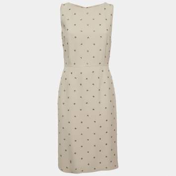 Pre Owned فستان دولتشي أند غابانا قصير بلا أكمام مزين تويل بيج صغير