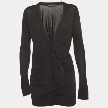 مملوكة مسبقًا كاردیغان دولتشي أند غابانا تريكو أسود مقاس صغير (سمول)