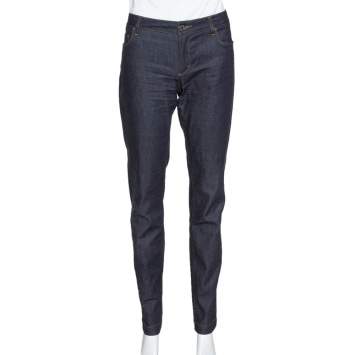 Pre Owned Dolce & Gabbana Dark Blue Denim Slim Fit Jeans L