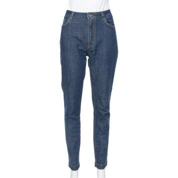 Pre Owned Dolce & Gabbana Navy Blue Denim Skinny Audrey Jeans L