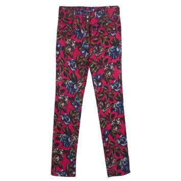 Pre Owned Dolce & Gabbana Floral Print Pants S