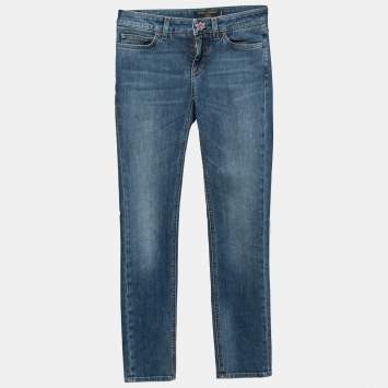 Pre Owned Dolce & Gabbana Blue Denim Skinny Pretty Fit Jeans XS Waist 28" 