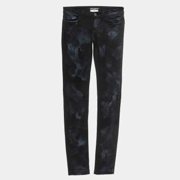 Pre Owned Dolce & Gabbana Navy Blue Washed Denim Jeans XS Waist 26"