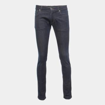 Pre Owned Dolce & Gabbana Dark Blue Denim Stretch Jeans M Waist 32"