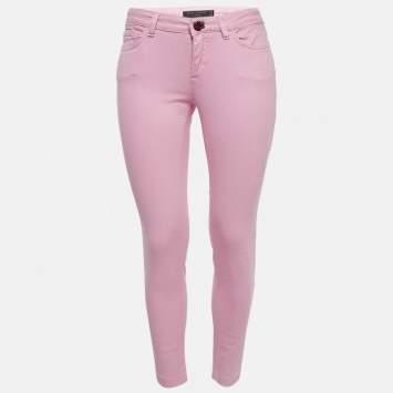 Pre Owned Dolce & Gabbana Pink Denim Pretty Fit Jeans S Waist 25"