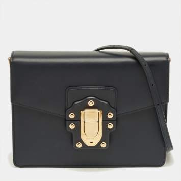 مملوكة مسبقًا حقيبة �كتف دولتشي أند غابانا لوسيا جلد ثعبان وجلد تمساح متعدد الألوان 