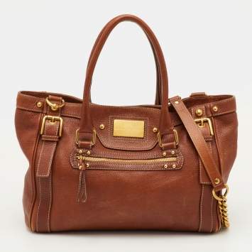 Pre Owned Dolce & Gabbana Brown Leather Satchel