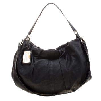 Pre Owned Dolce & Gabbana Black Leather Miss Night and Day Hobo