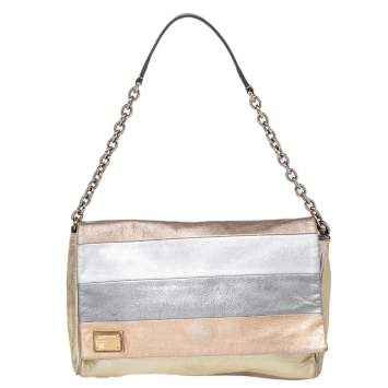 Pre Owned Dolce & Gabbana Multicolor Leather Miss Martini Shoulder Bag
