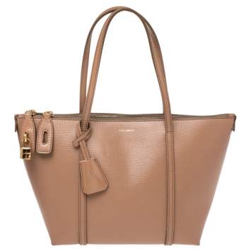 Pre Owned Dolce & Gabbana Beige Leather Miss Escape Tote