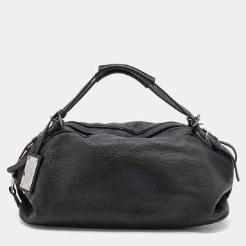 Pre Owned Dolce & Gabbana Black Leather Miss Bunny Shoulder Bag
