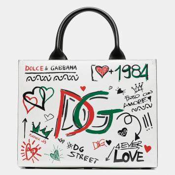 Pre Owned Dolce & Gabbana Multicolor Leather Exclusive UAE 50th National Day Tote