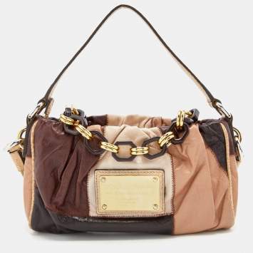 Pre Owned Dolce & Gabbana Multicolor Leather Patchwork Miss Night And Day Shoulder Bag