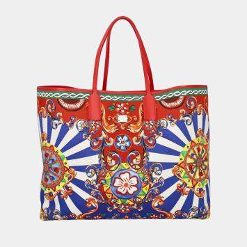 Pre Owned Dolce & Gabbana  Women's Fabric Tote Bag - Multicolor - One Size