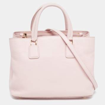Pre Owned Dolce & Gabbana Pink Grained Leather Tote