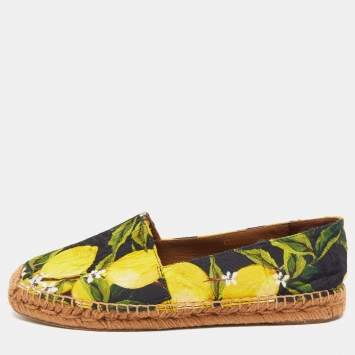 مملوكة مسبقًا Dolce & Gabbana Multicolor Lurex Fabric Espadrilles Size 38