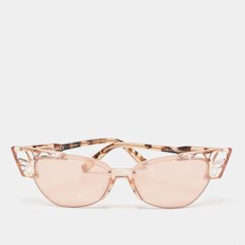 Pre Owned Dsquared2 Light Pink DQ0341 Bella Butterfly Sunglasses