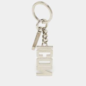Dsquared2 Icon Logo Silver Tone Key Ring