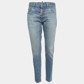 Pre Owned Dsquared2 Blue High Waist Denim Jeans S Waist 31" 