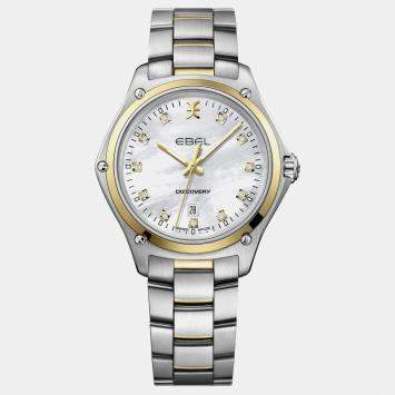 Pre Owned Ebel Silver Stainless Steel Discovery 1216498 Quartz Women's Wristwatch 33mm