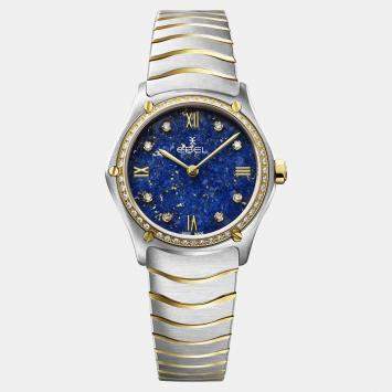 Pre Owned Ebel Blue Stainless Steel Sport Classic Limited Edition Quartz 1216562 Women's Wristwatch 29 mm