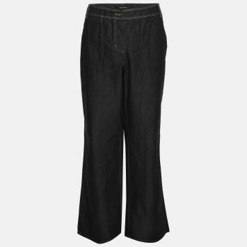 Pre Owned Elena Mira Dark Grey Denim Stretch Jeans XL