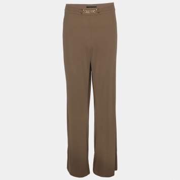 Pre Owned Elena Miro Khaki Jersey Pants XXL
